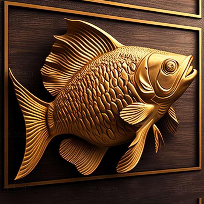 3D model Golden hazelnut fish (STL)